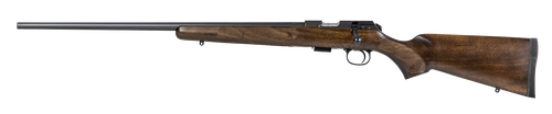 CZ-USA 02391 CZ 457 American Full Size 22 WMR 5+1 24" Black Nitride Black Nitride Steel Receiver Turkish Walnut Fixed American Style Stock Left Hand