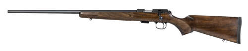 CZ-USA 02391 CZ 457 American Full Size 22 WMR 5+1 24" Black Nitride Black Nitride Steel Receiver Turkish Walnut Fixed American Style Stock Left Hand