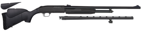 Mossberg 54330 500 Bantam Combo Youth Combo 20 Gauge 5+1 22" Blued 22" Vent Rib/24" Fully-Rifled Barrels, Blued Steel Receiver, Fixed Wood Stock, Right Hand, Accu-Set Full Rifled Bore Choke