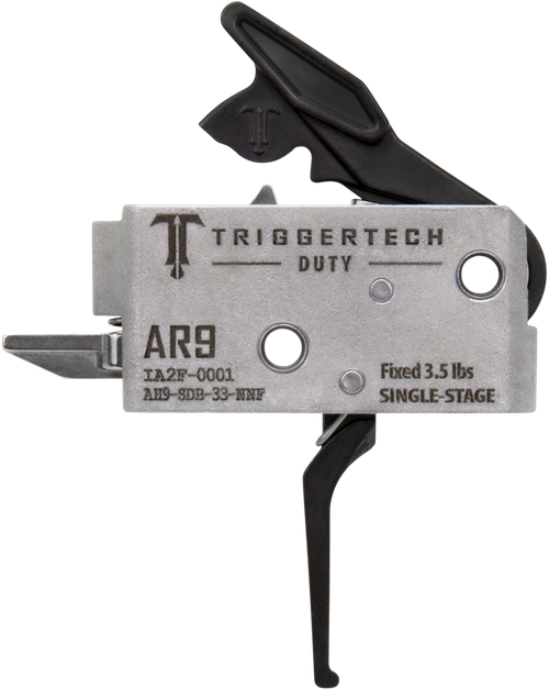 TriggerTech AH9SDB33NNF Duty  Flat Trigger Single-Stage 3.50 lbs Draw Weight Fits AR-9