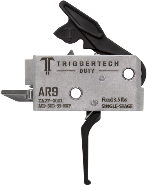 TriggerTech AH9SDB33NNF Duty  Flat Trigger Single-Stage 3.50 lbs Draw Weight Fits AR-9