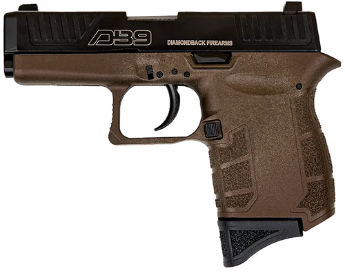 Diamondback DB0200P071 DB9 Gen4 Micro-Compact Frame 9mm Luger 6+1, 3.10" Stainless Steel Barrel, Black Nitride Serrated Stainless Steel Slide, Midnight Bronze Polymer Frame & Grip