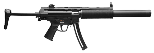 HK 81000469 MP5  Full Size 22 LR 10+1 16.10" Black Steel Barrel. Black Retractable Black Polymer Stock & Grips