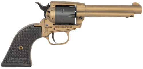 Heritage Mfg SRR22A4 Rough Rider  22 LR 6 Shot, 4.75" Burnt Bronze Cerakote Steel Barrel, Frame, Black Satin Cylinder, Black Polymer Grip, Hammer/Thumb Safety, Exposed Hammer