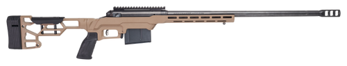 Savage Arms 57698 110 Precision 338 Lapua Mag 5+1 24", Matte Black Rec/Barrel, Flat Dark Earth Cerakote MDT LSS XL Chassis, Polymer Grip, Left Hand