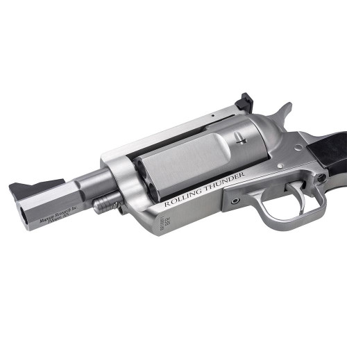 Magnum Research Exclusive BFR Rolling Thunder Handgun .45-70 Gov't 5rd Capacity 3" Barrel Silver with Black Grips