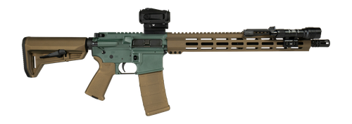 Shark Coast Tactical SCC05073GOB Goblin Bundle 5.56 NATO 30+1 16" Black Nitride Threaded Barrel, Aluminum Receiver w/Picatinny Rail, M-LOK Handguard, Magpul Collapsible Polymer Stock, Magpul MOE Grip,