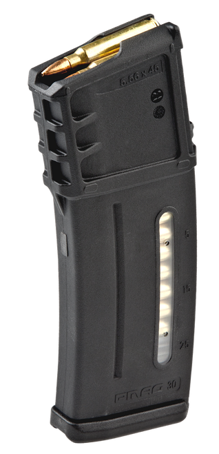 Magpul MAG234BLK PMAG MagLevel 30rd Detachable w/Capacity Window 223 Rem/5.56x45mm NATO Fits H&K G36 Black Polymer