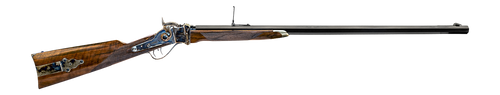 Davide Pedersoli 010S789457 1874 Q Down Under 45-70 Gov 1rd 34" Single Shot Barrel, Color Case Hardened Receiver, Oiled Walnut Fixed Stock