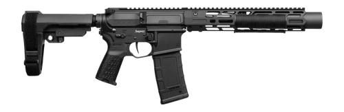 CMMG 30A0ED0-AB Zeroed Banshee Mk4 300 Blackout 30+1 6.50" Black Nitride Threaded Barrel, Black Armor Cerakote Aluminum Receiver w/Picatinny Rail, M-LOK Handguard, Black Polymer CMMG RipBrace, CMMG Ze