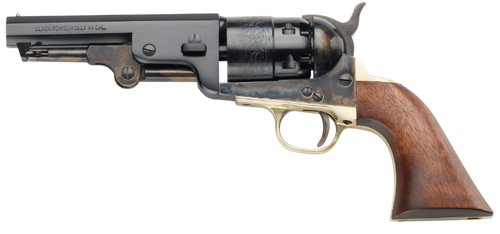 Pietta PF51CH44512 1851 Navy Yank Sheriff 44 Cal 6 Shot 4.88" Blued Octagonal Steel Barrel & Cylinder, Color Case Hardened Frame, Walnut Grip