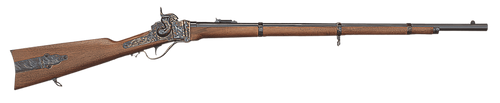Taylors & Company 210122 1859 Sharps Infantry Pedersoli 54 Cal Percussion 30" Blued Round Barrel, Color Case Hardened Steel Receiver, Fixed Walnut Stock, Musket Cap Ignition, Right Hand