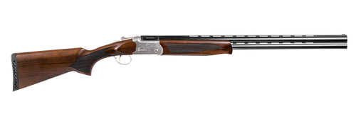 Girsan  Balikli Blue Label 410 Bore Break Open 2.50" 2rd 26" Blue Polished Over/Under Vent Rib Barrel, Engraved Silver Aluminum Receiver, Fixed Turkish Walnut Stock, 5 Mobil Chokes