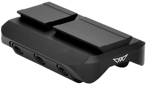 Warne 6112M Red Dot Reflex Mount Shotgun Rib Black Anodized Aluminum Fits Mini RDR Sights w/ACRO Interface