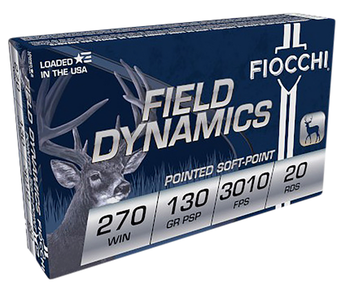Fiocchi 270SPB Field Dynamics  270Win 130gr Pointed Soft Point 20 Per Box/10 Case