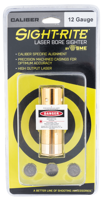 SME XSIBL12GA Sight-Rite Laser Bore Sighting System 12 Gauge Brass Casing