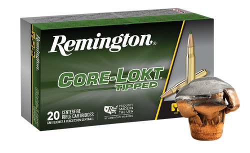 Remington Ammunition 29037 Core-Lokt Tipped 30-06Springfield 180gr Core-Lokt Tipped 20 Per Box/10 Case