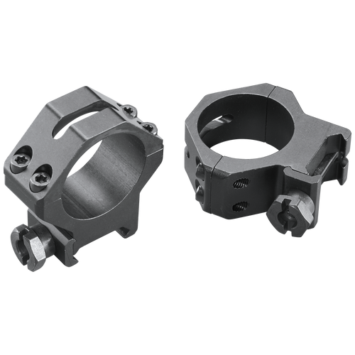 Weaver Mounts 48365 Four-Hole Skeleton Rings  Matte Black 30mm Medium