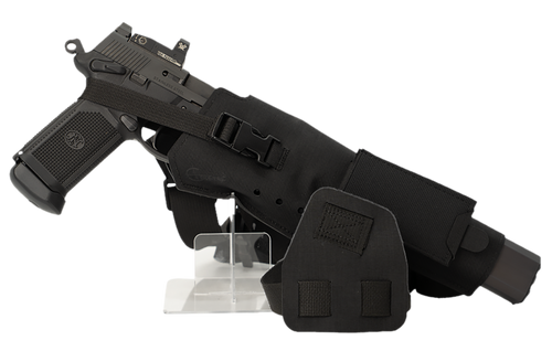 Cole-tac VWX101 Varmint Wrangler XL Pistol Holder Chest Black Right Hand
