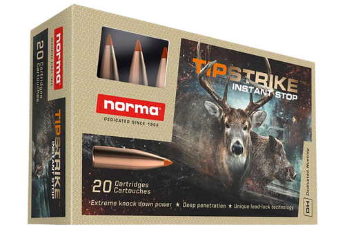 Norma Ammunition 20171222 Dedicated Hunting Tipstrike 280Rem 160gr Polymer Tip 20 Per Box/10 Case