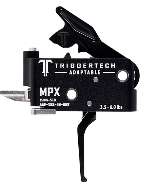 TriggerTech ARPTBB36NNF Adaptable  Two-Stage Flat Trigger with 3.50-6 lbs Draw Weight & Black PVD Finish for Sig MPX