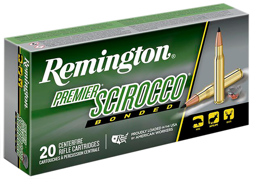 Remington Ammunition 29330 Premier Scirocco Bonded 300WinMag 180gr Swift Scirocco Bonded 20 Per Box/10 Case