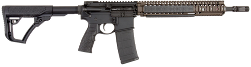 Daniel Defense 0208806027055 DDM4 M4A1 *CA Compliant 5.56x45mm NATO 14" 10+1 Black Hard Coat Anodized 6 Position w/SoftTouch Overmolding Stock with Flat Dark Earth Handguard
