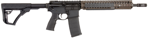 Daniel Defense 0208806027055 DDM4 M4A1 *CA Compliant 5.56x45mm NATO 14" 10+1 Black Hard Coat Anodized 6 Position w/SoftTouch Overmolding Stock with Flat Dark Earth Handguard