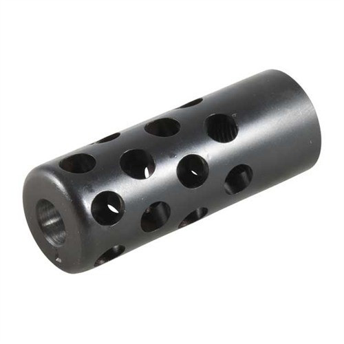 QUIET MUZZLE BRAKE 7 MM 1/2-28 STEEL BLUED
