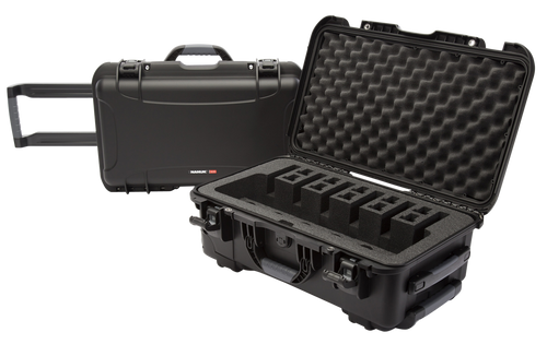 Nanuk 9356UP1 935 6 Up Pistol Case Black Polymer w/ Closed-Cell Foam Padding 22" L x 14" W x 9" H Interior Dimensions