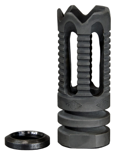 Yankee Hill 285C2 Phantom Flash Hider Black Steel with 1/2"-28 tpi Threads & Teeth for 5.56x45mm NATO AR-Platform