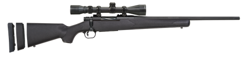 Mossberg 27853 Patriot Super Bantam 7mm-08 Rem Caliber with 5+1 Capacity, 20" Fluted Barrel, Matte Blued Metal Finish & Black Synthetic Stock Right Hand (Youth) Includes 3-9x40mm Scope