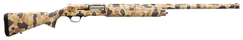 Browning 0119082004 A5  12 Gauge 28" Barrel 3.5" 4+1, Full Coverage Vintage Tan Camo, Textured Synthetic Stock With Close Radius Pistol Grip