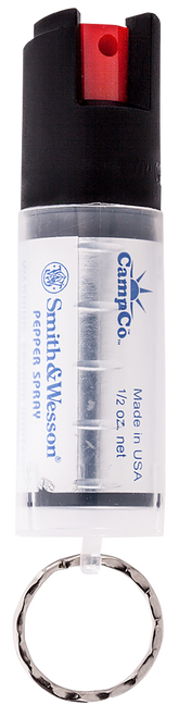 S&W Pepper Spray 1201 Pepper Spray  OC Pepper Range 10 ft 0.50 oz Clear Includes Keycap