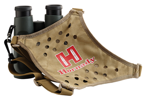 Hornady 99121 Binocular Harness  Tan Red Logo Elastic Straps