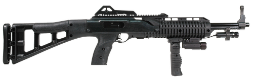 Hi-Point 995FGFLLAZTS 995TS Carbine 9mm Luger 16.50" 10+1 Black All Weather Molded Stock W/Forward Folding Grip, Weapon-Mounted Flashlight and Laser