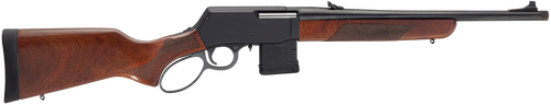 Henry H023300 Supreme  300 Blackout 10+1 16.50" Blued Threaded Barrel, Black Hardcoat Anodize Drilled & Tapped Aluminum Receiver, Fixed American Walnut Stock, Ambidextrous