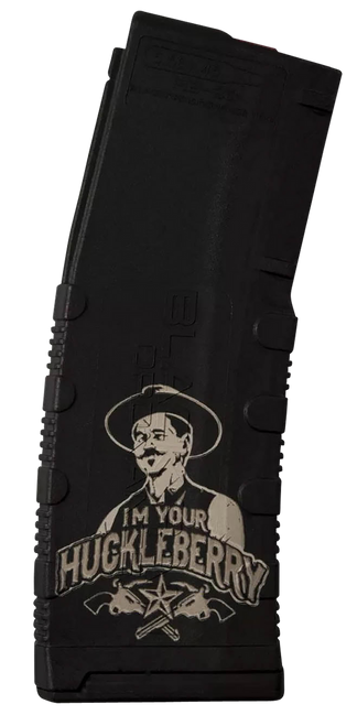 Black Rain Ordnance MAG30HUCKLEBERRY Magazine  30rd 223 Rem/5.56 NATO Huckleberry Engraving Fits AR-15 Platform