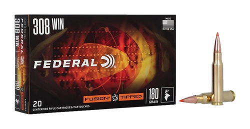 Federal F308TFS3 Fusion  308Win 180gr Bonded Soft Point 20 Per Box/10 Case