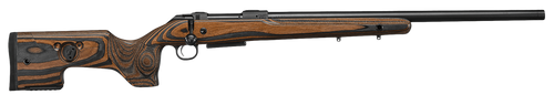 CZ-USA 07503 CZ 600 Range Full Size 308 Win 5+1, 24" Black Nitride Steel Threaded Barrel, Drilled & Tapped Receiver, Black Brown & Gray Laminate Fixed w/Adj Cheek Rest Stock, Right Hand