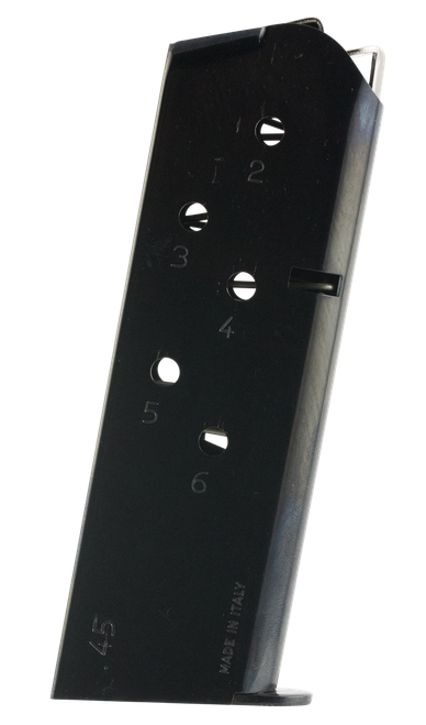 Mec-Gar MGCO4506B 1911 Officer 6rd 45 ACP, Blued Carbon Steel