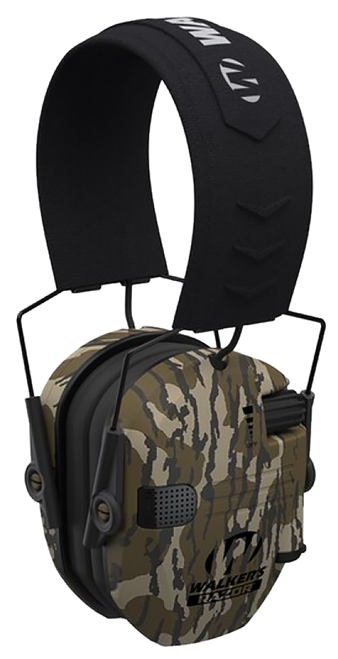 Walker's GWPRSEM-MOBL Razor Slim Electronic Muff Over the Head 23 dB Mossy Oak Bottomland