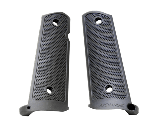 Archangel AA108 Grip Panels  Made of Aluminum With Black Anodized Diamond Checkering Finish for 1911 Government