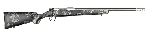 Christensen Arms 8010631801 Ridgeline FFT 7mm PRC 3+1 24" Carbon Fiber Threaded Barrel, Stainless Steel Drilled & Tapped Receiver, Carbon w/Gray Accents Sporter FFT Carbon Fiber Stock