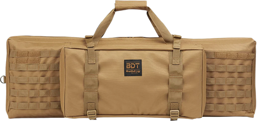 Bulldog BDT3038T BDT Tactical Single 38" Tan Nylon, Padded Shoulder Strap, Adjustable Velcro Ties, Extra Magazine Compartment
