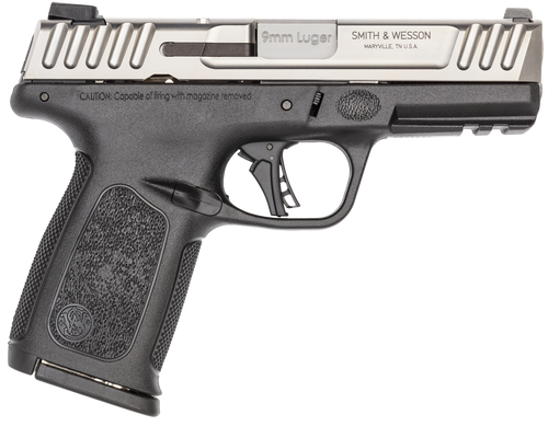 Smith & Wesson 13931 SD9 2.0  Compact Frame 9mm Luger 16+1, 4" Stainless Steel Barrel, Satin Stainless Steel Serrated Slide, Black Polymer Frame w/Picatinny Rail, Black Textured Polymer Grip