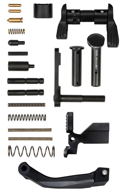 Rise Armament 12003ADV Premium Lower Parts Kit Black Aluminum