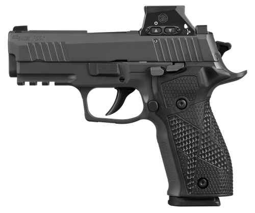 Sig Sauer 226XCA9RXSL P226X w/Optic Carry 9mm Luger 18+1 3.80" Black Bull Barrel, Matte Black DLC Stainless Steel Serrated w/Optic Slide, Black Anodized Alloy Frame w/Picatinny Rail, Black Hogue G10 G