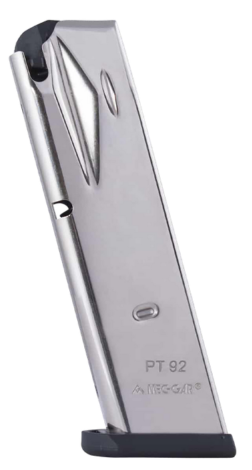 Mec-Gar PT9215N Taurus 15rd 9mm Luger, Fits Taurus PT99/PT92 Nickel