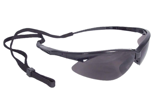 Radians OB120CS Outback Shooting Glasses Adult Smoke Gray Lens Anti-Fog Black Frame
